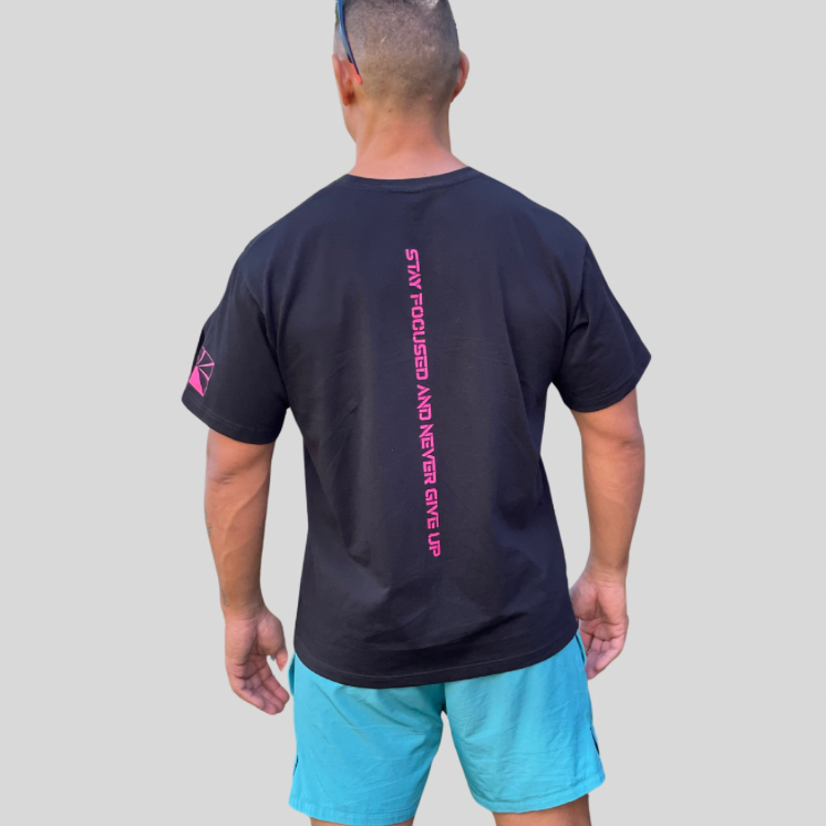 T-shirt regular Xperf - noir rose