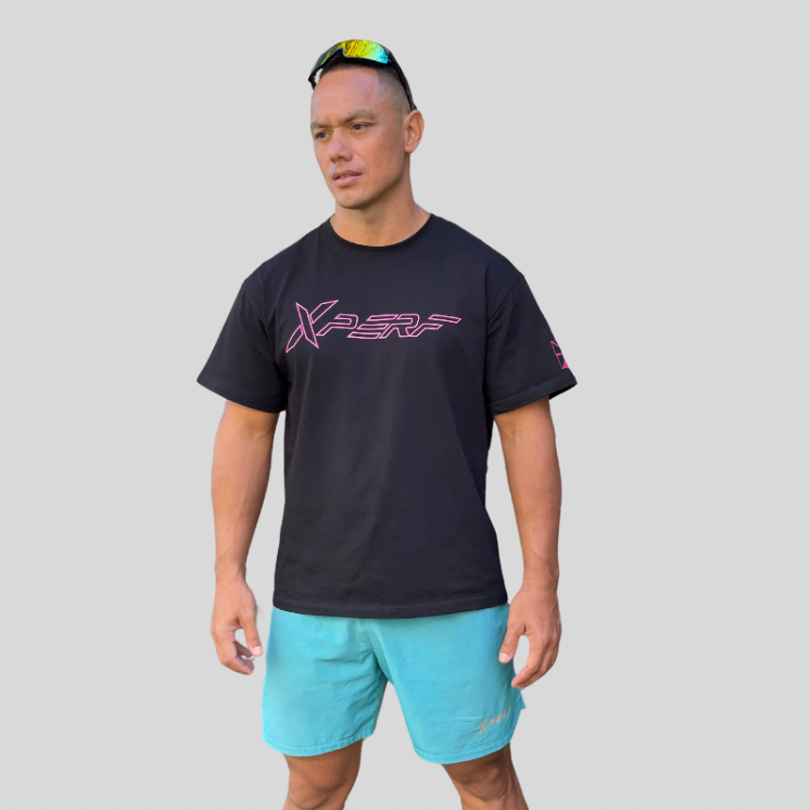 T-shirt regular Xperf - noir rose