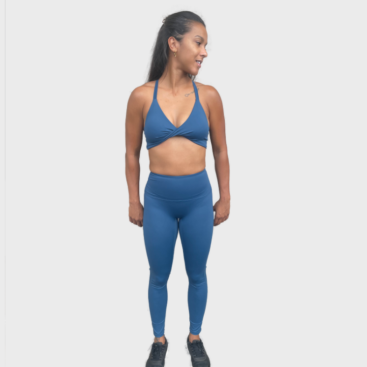Legging Twist - bleu canard