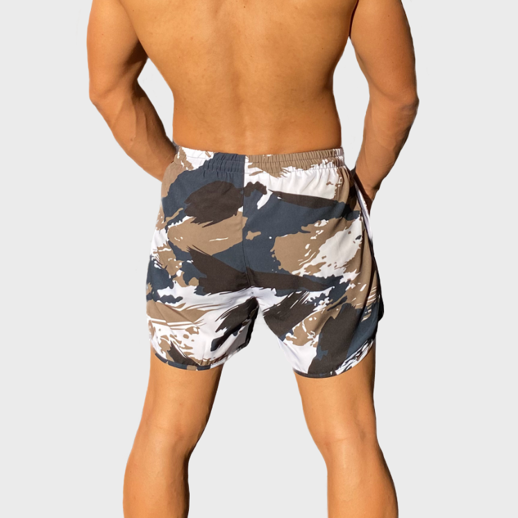 Short Fly - camo marron