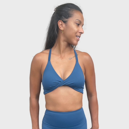 Brassière Twist bleu canard - vue 1