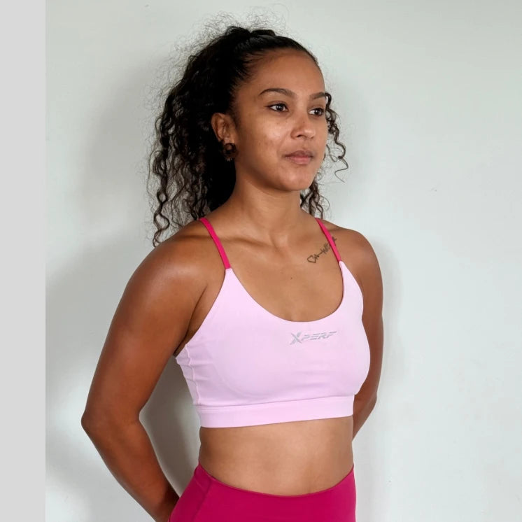 Brassière Nova rose, vue de profil