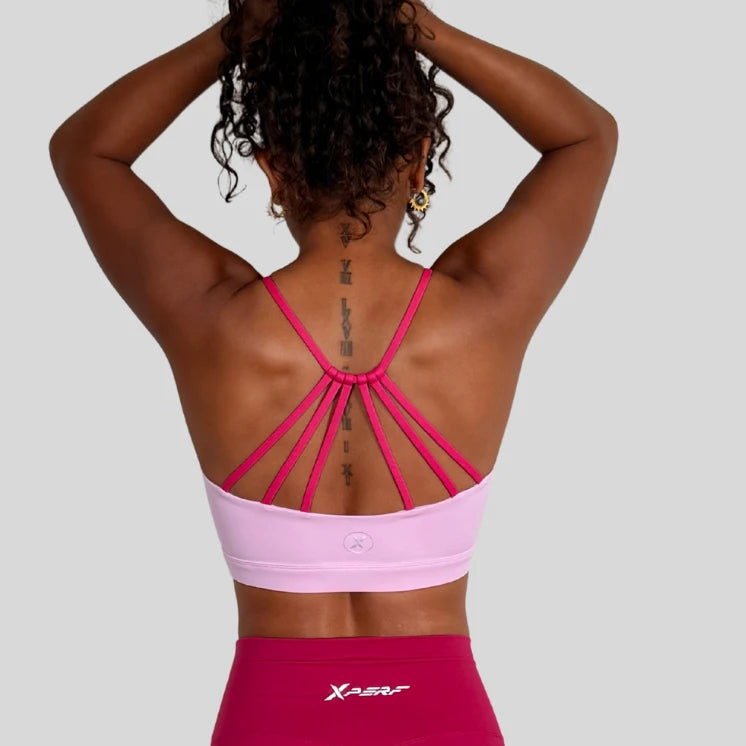 Brassière Nova rose, vue de dos