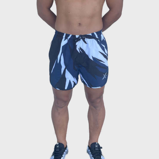 Short Fly - camo bleu