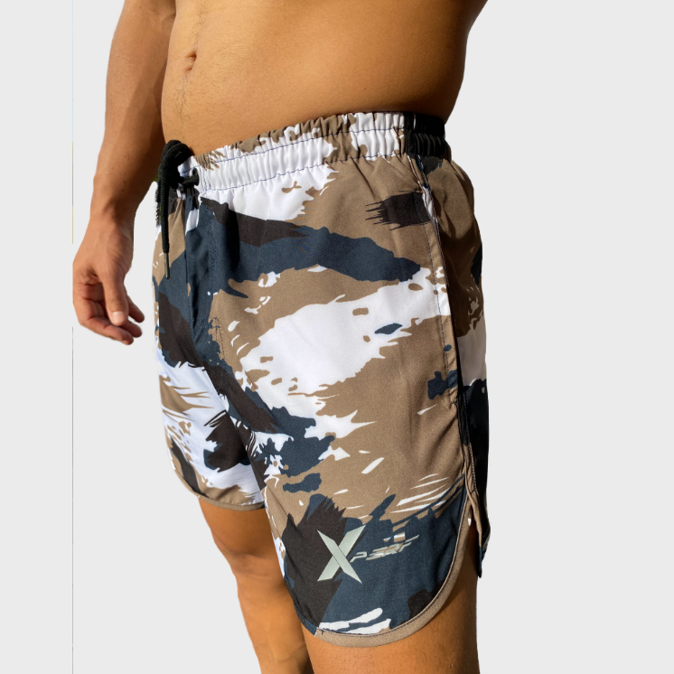 Short Fly - camo marron