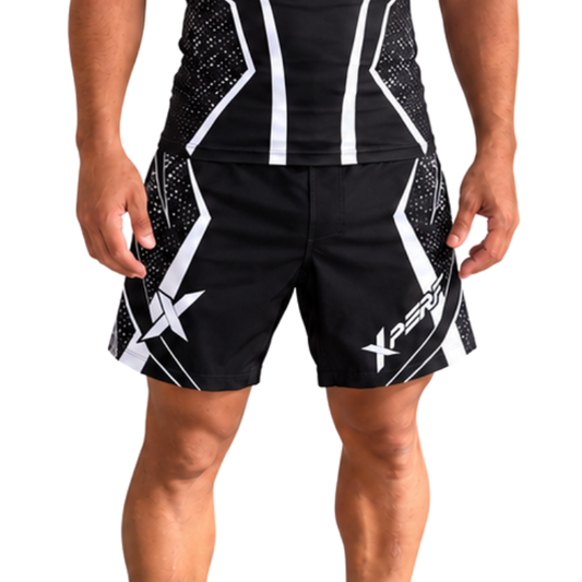 Short MMA XPERF noir, vue de face