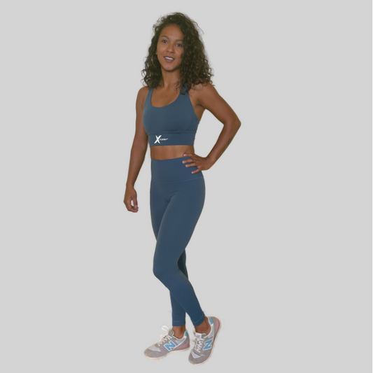 Legging 2skin - bleu pétrole